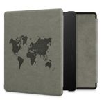 Husa pentru Amazon Kindle Oasis 10, Kwmobile, Gri, Piele ecologica, 59391.02 fotografia produsului