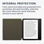 Husa pentru Amazon Kindle Oasis 10, Kwmobile, Gri, Piele ecologica, 59391.02 fotografia produsului View 5 S