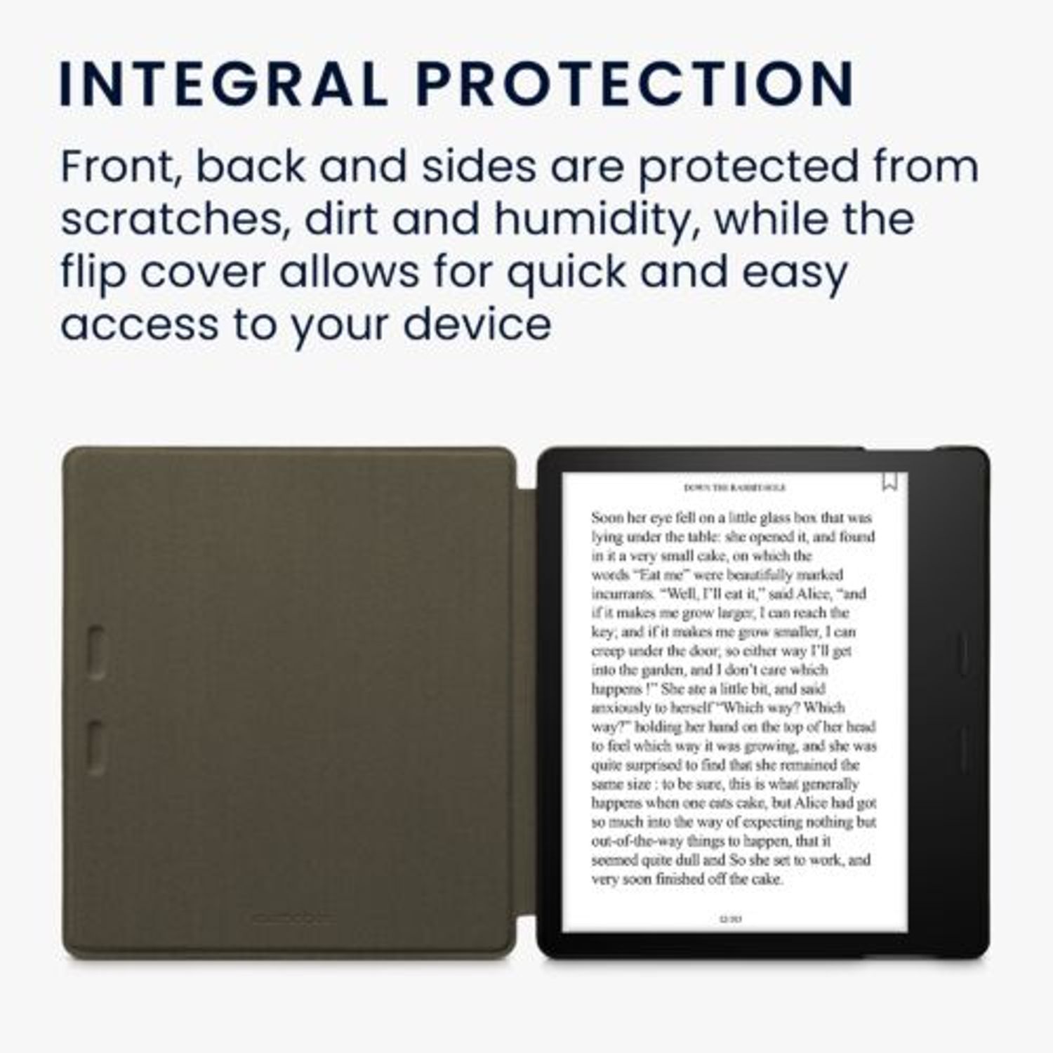Husa pentru Amazon Kindle Oasis 10, Kwmobile, Gri, Piele ecologica, 59391.02 fotografia produsului View 5 L
