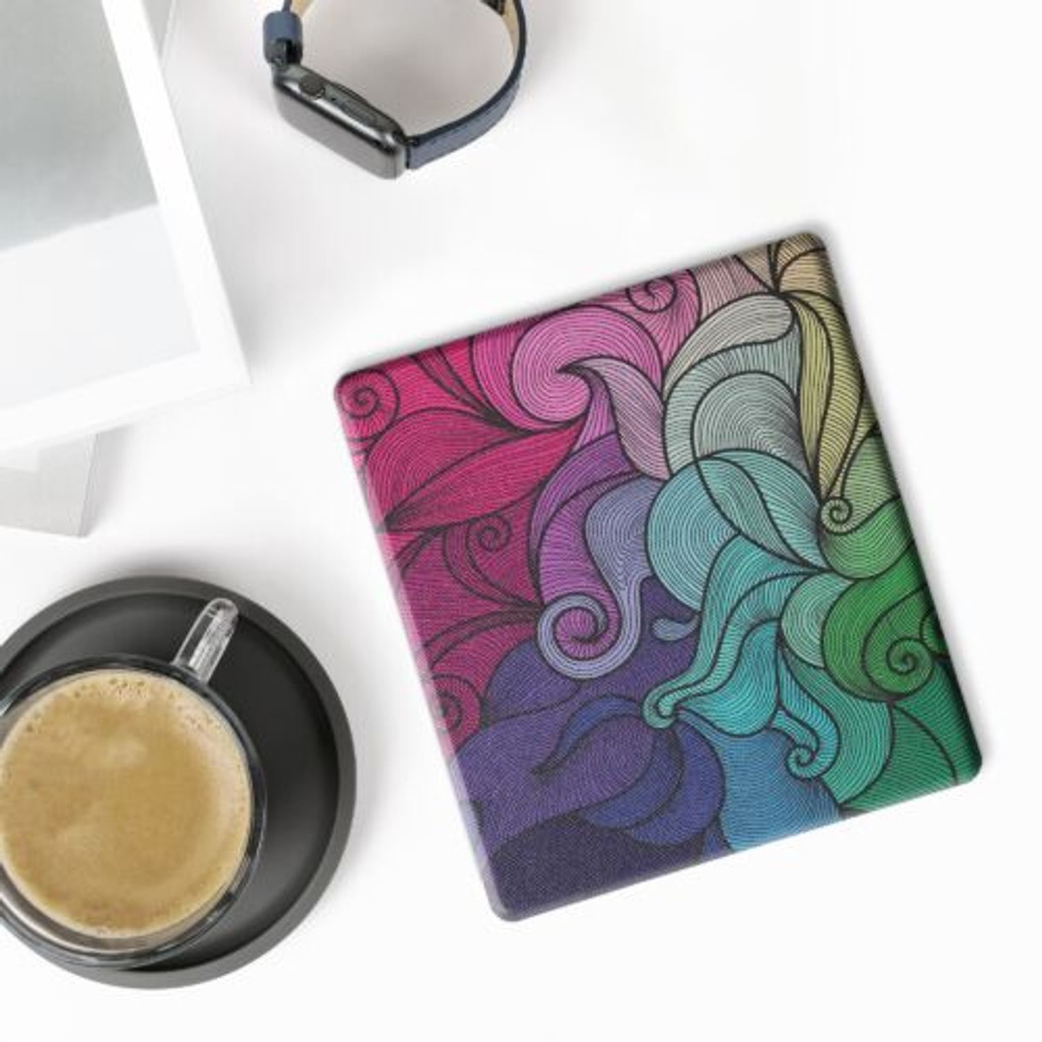 Husa pentru Amazon Kindle Oasis 10, Kwmobile, Multicolor, Piele ecologica, 49417.08 fotografia produsului View 3 L