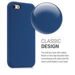 Husa pentru Apple iPhone 5/iPhone 5s/iPhone SE, Silicon, Albastru, 42766.17 fotografia produsului View 4 S