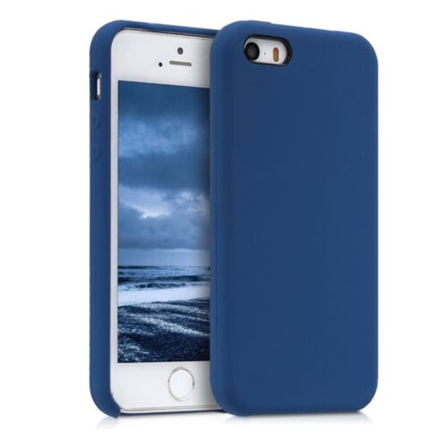 Husa pentru Apple iPhone 5/iPhone 5s/iPhone SE, Silicon, Albastru, 42766.17 fotografia produsului