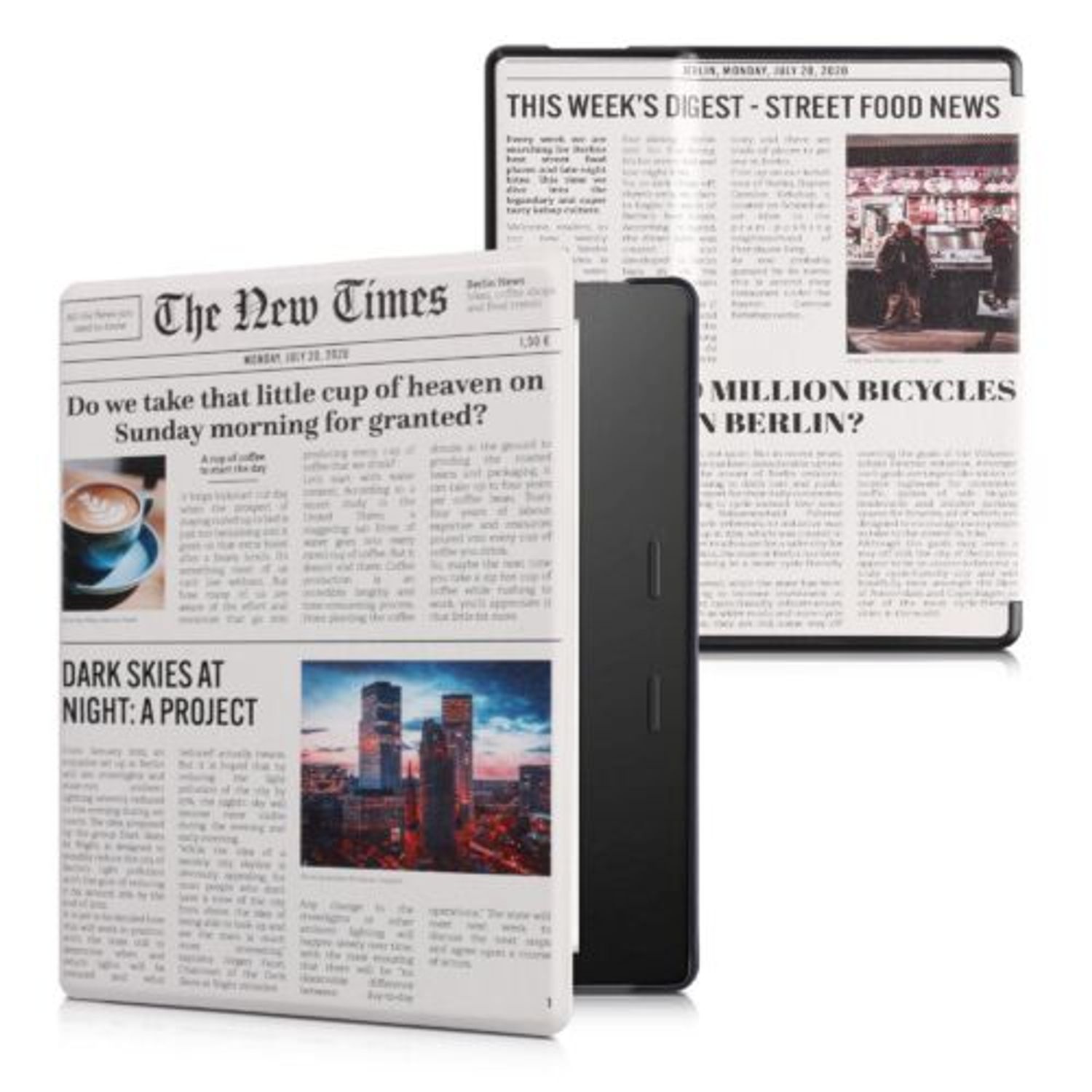 Husa pentru Amazon Kindle Oasis 10, Kwmobile, Multicolor, Piele ecologica, 49417.11 fotografia produsului