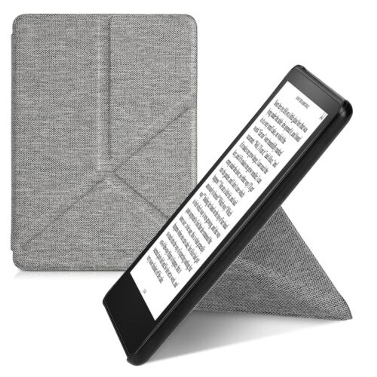 Husa pentru Amazon Kindle Paperwhite 11, Kwmobile, Gri, Textil, 57765.25 fotografia produsului