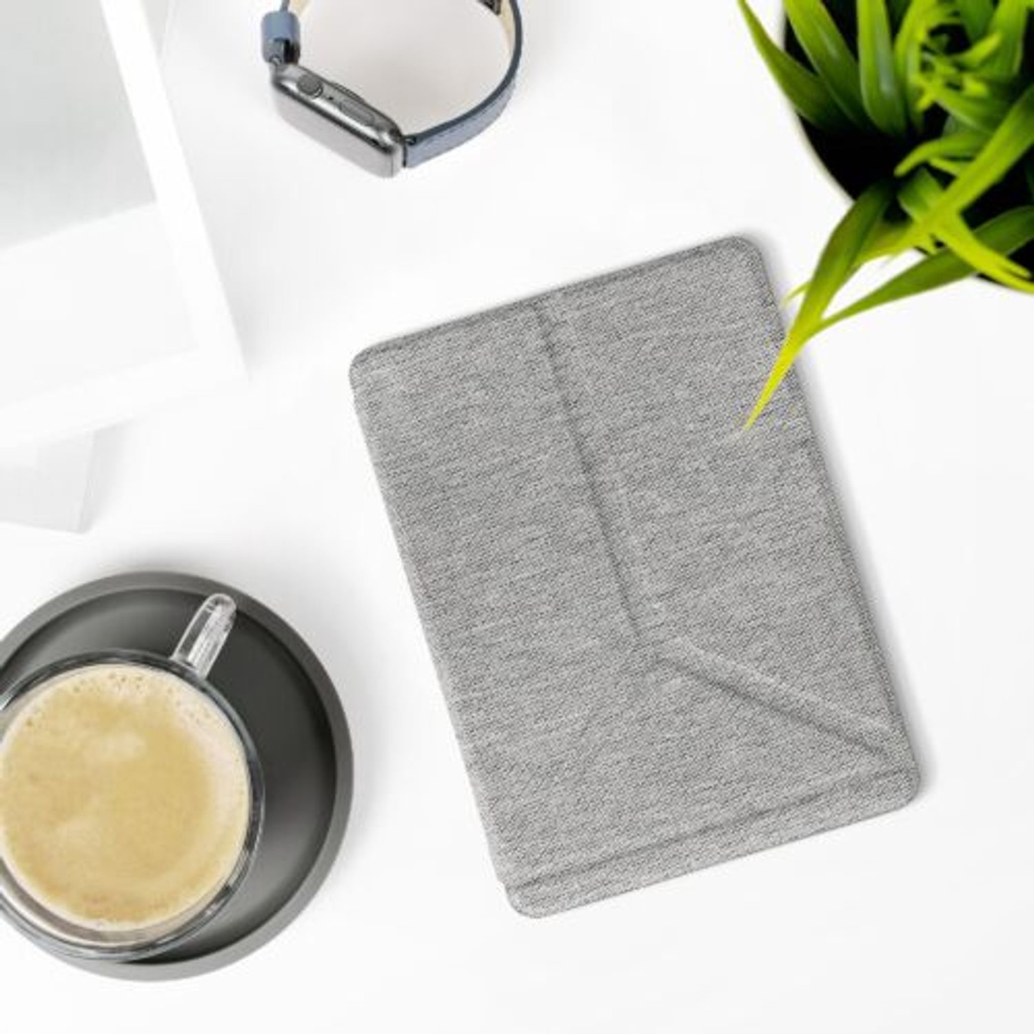 Husa pentru Amazon Kindle Paperwhite 11, Kwmobile, Gri, Textil, 57765.25 fotografia produsului View 3 L