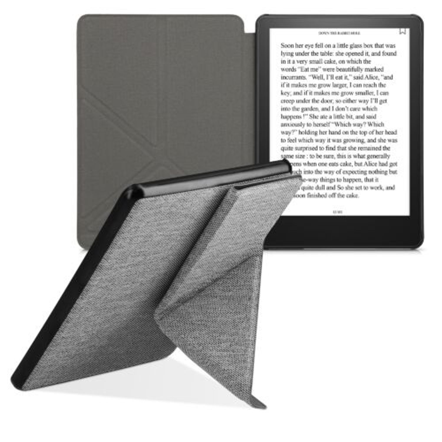 Husa pentru Amazon Kindle Paperwhite 11, Kwmobile, Gri, Textil, 57765.25 fotografia produsului View 2 L