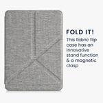 Husa pentru Amazon Kindle Paperwhite 11, Kwmobile, Gri, Textil, 57765.25 fotografia produsului View 4 S