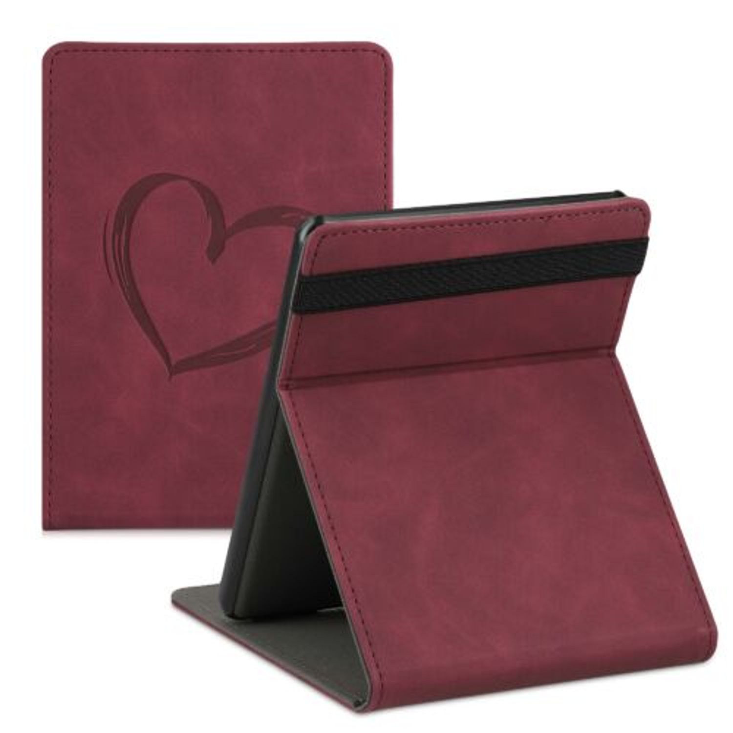 Husa pentru Amazon Kindle Paperwhite 11, Kwmobile, Rosu, Piele ecologica, 56264.16 fotografia produsului View 2 L