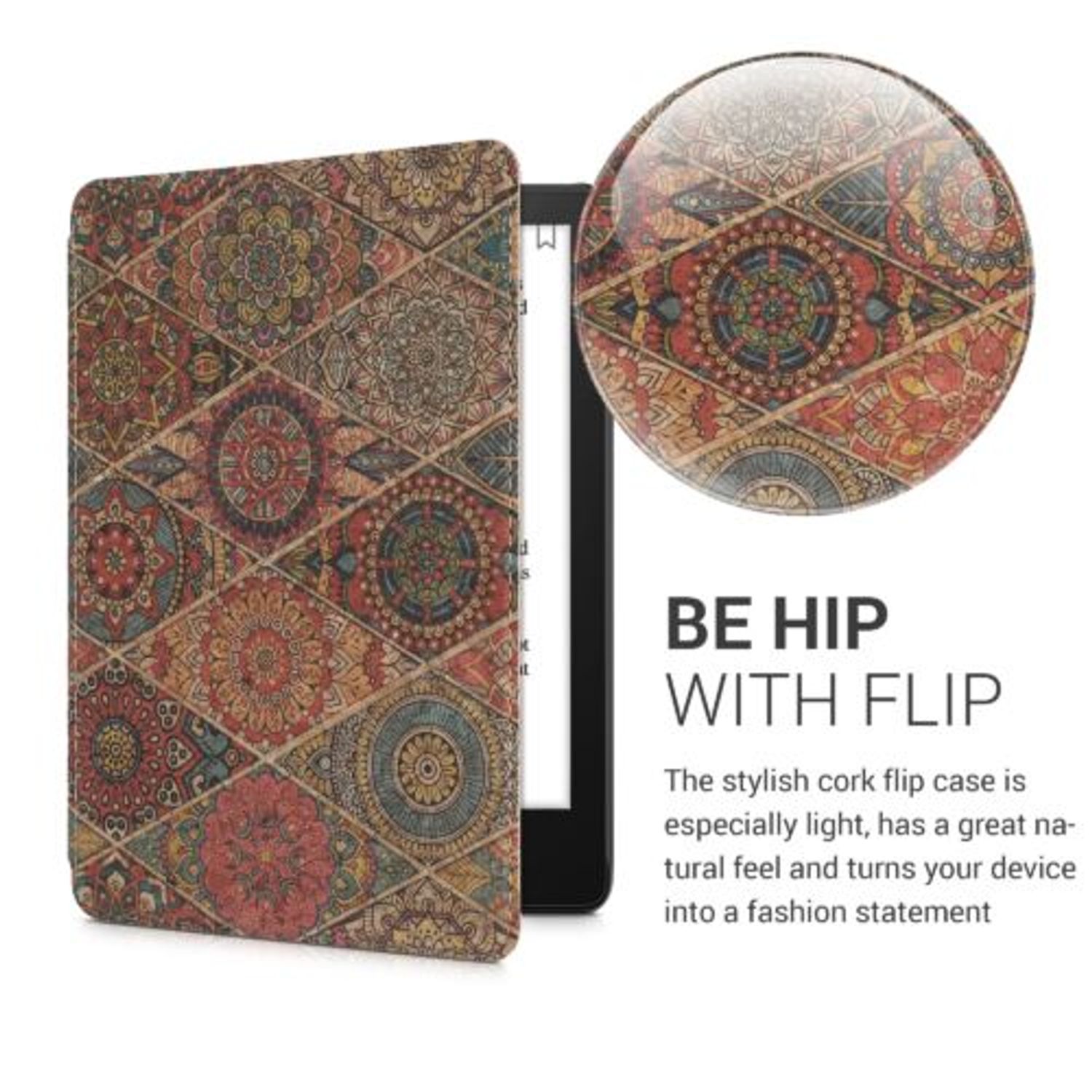 Husa pentru Amazon Kindle Paperwhite 11, Kwmobile, Multicolor, Pluta, 58377.05 fotografia produsului View 3 L