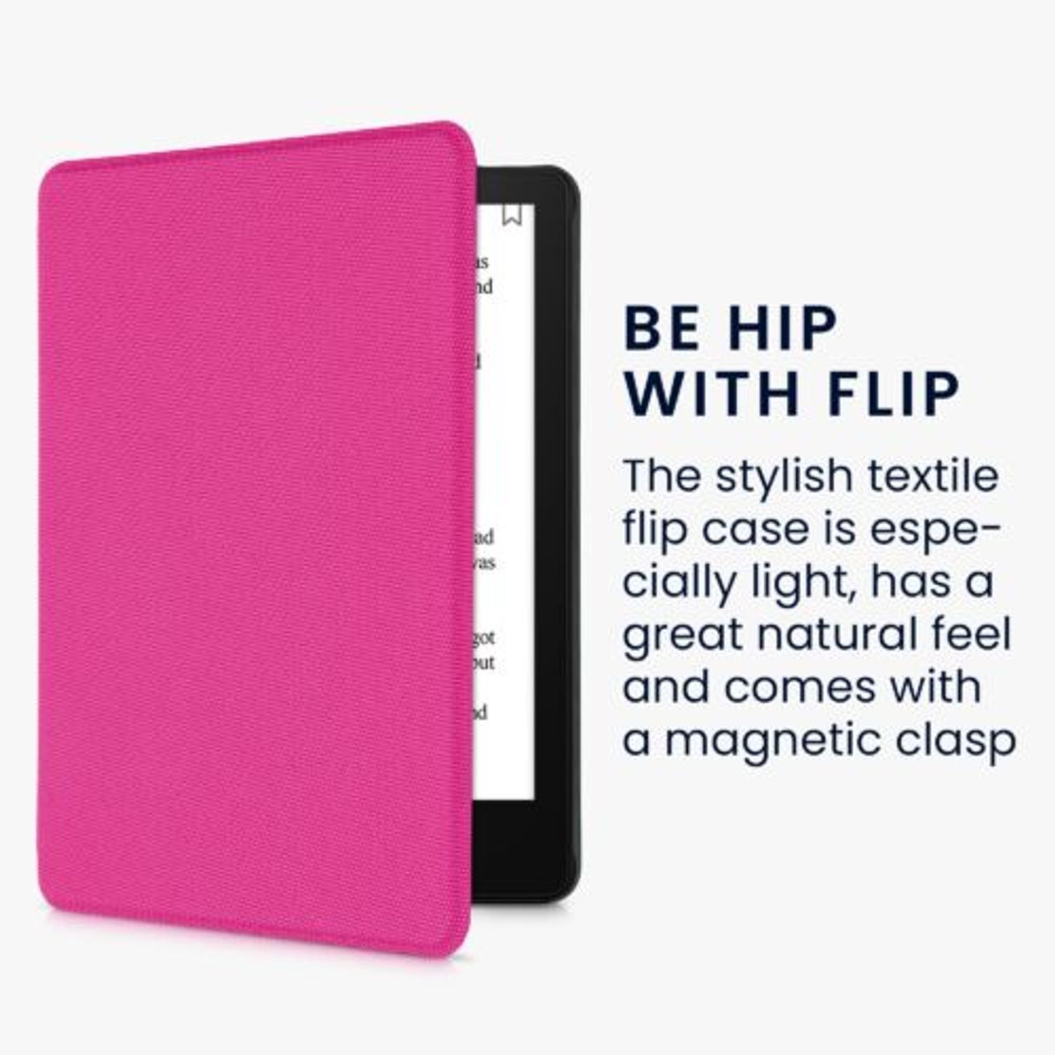 Husa pentru Amazon Kindle Paperwhite 11, Kwmobile, Roz, Nylon, 56265.33 fotografia produsului View 9 L