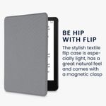 Husa pentru Amazon Kindle Paperwhite 11, Kwmobile, Gri, Nylon, 56265.19 fotografia produsului View 4 S