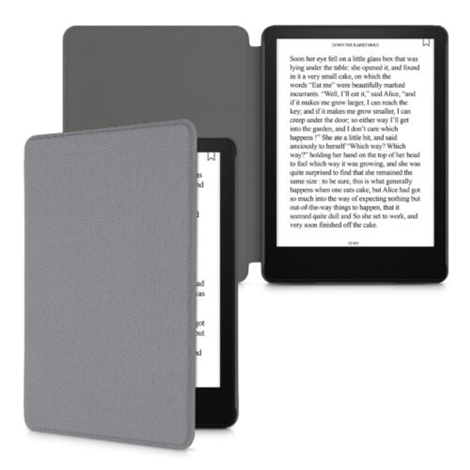 Husa pentru Amazon Kindle Paperwhite 11, Kwmobile, Gri, Nylon, 56265.19 fotografia produsului