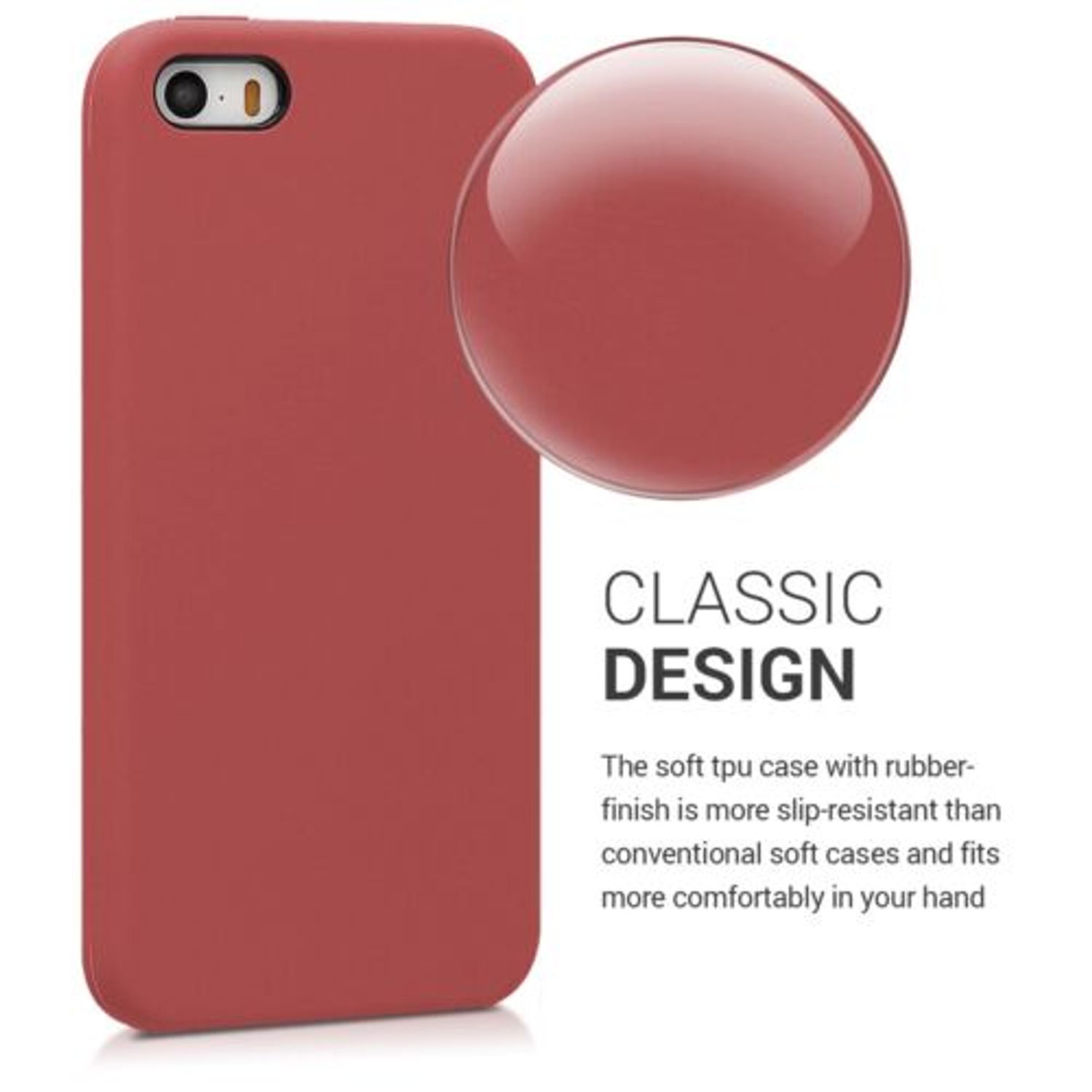 Husa pentru Apple iPhone 5/iPhone 5s/iPhone SE, Silicon, Violet, 42766.106 fotografia produsului View 4 L
