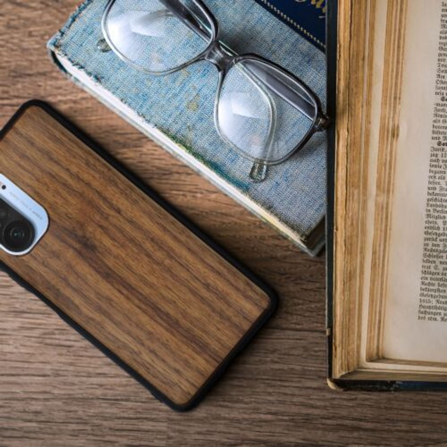 Husa pentru Xiaomi Mi 11i/Poco F3, Lemn, Maro, 54733.18 fotografia produsului View 5 L