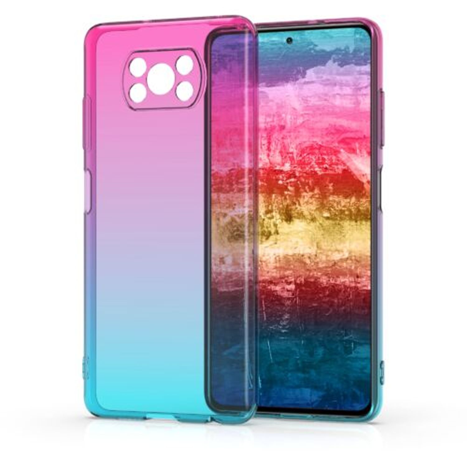 Husa pentru Xiaomi Poco X3 (NFC)/Poco X3 Pro, Silicon, Roz, 53485.01 fotografia produsului View 2 L