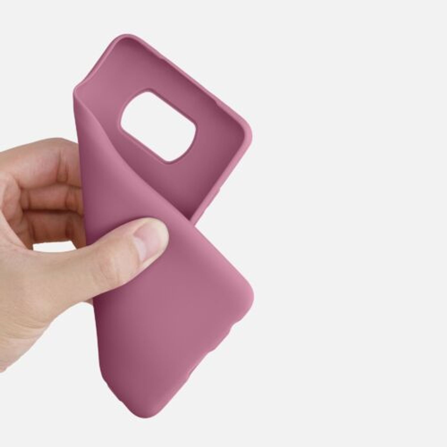 Husa pentru Xiaomi Poco X3 (NFC)/Poco X3 Pro, Silicon, Roz, 53482.167 fotografia produsului View 7 L