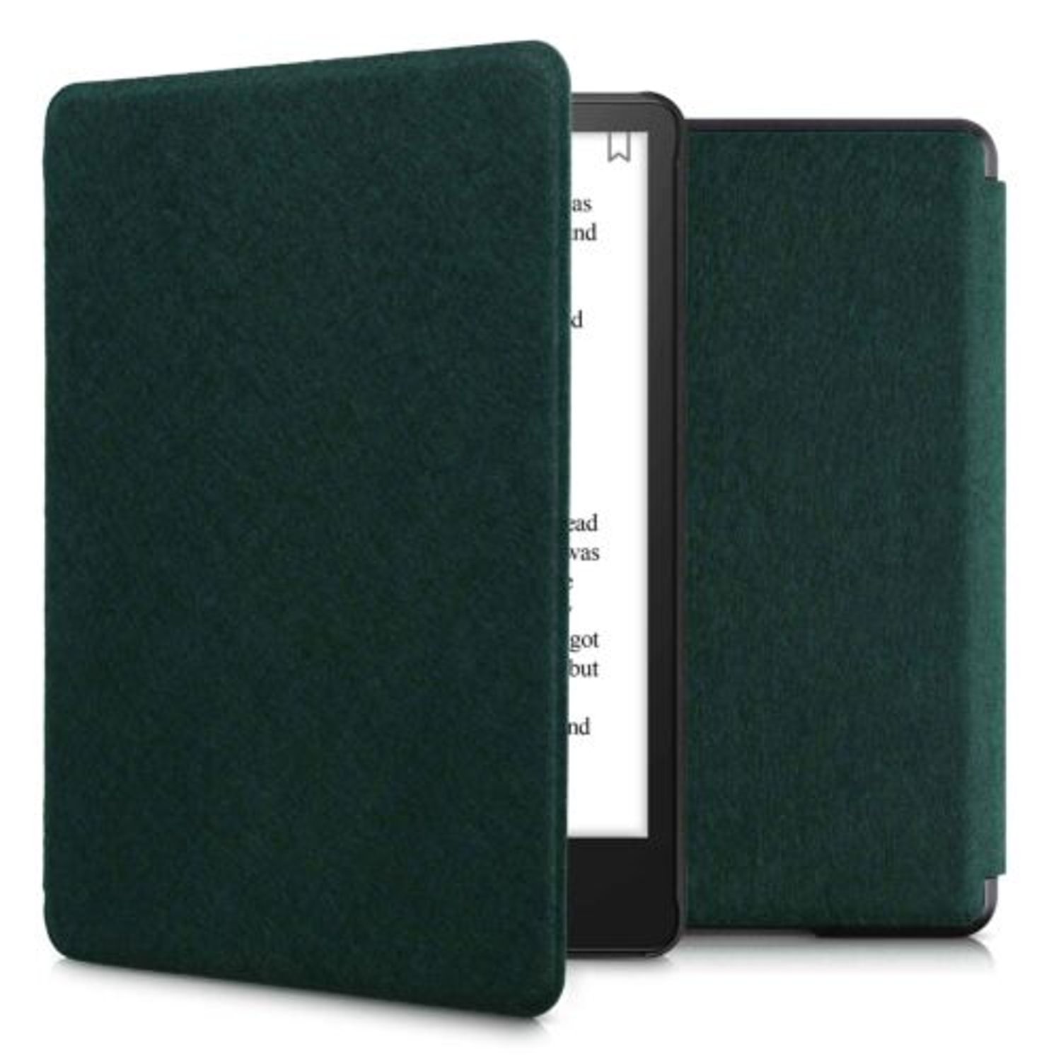 Husa pentru Amazon Kindle Paperwhite 11, Kwmobile, Verde, Textil, 56259.78 fotografia produsului