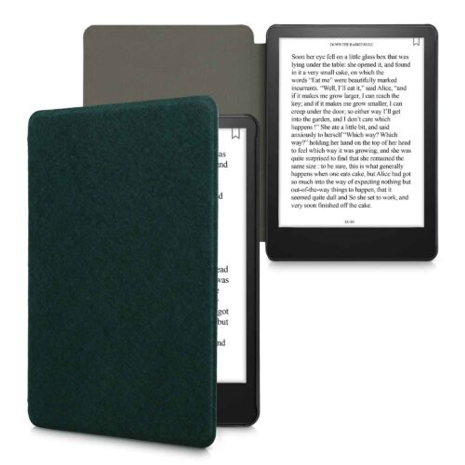Husa pentru Amazon Kindle Paperwhite 11, Kwmobile, Verde, Textil, 56259.78 fotografia produsului View 2 L