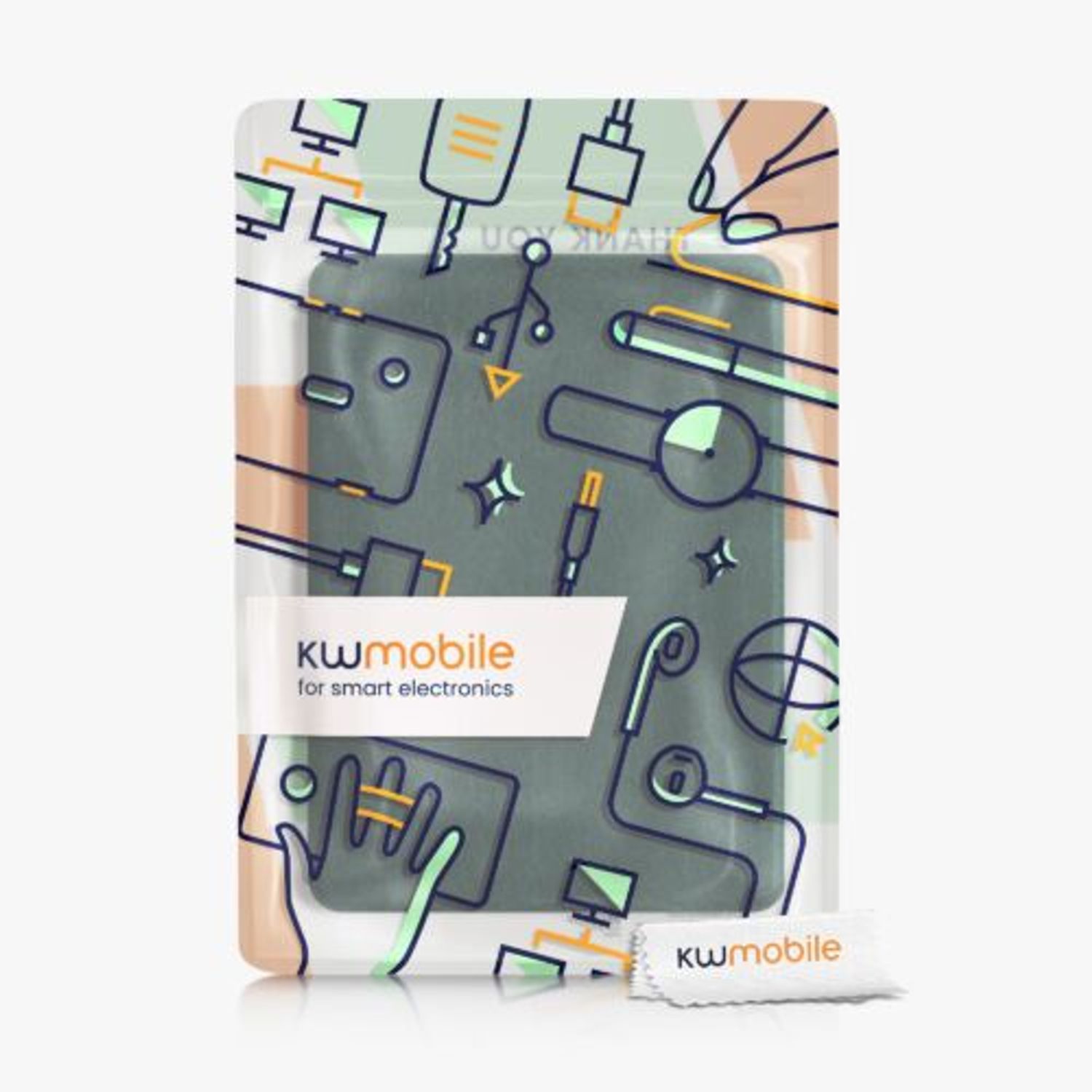 Husa pentru Amazon Kindle Paperwhite 11, Kwmobile, Verde, Textil, 56259.78 fotografia produsului View 8 L