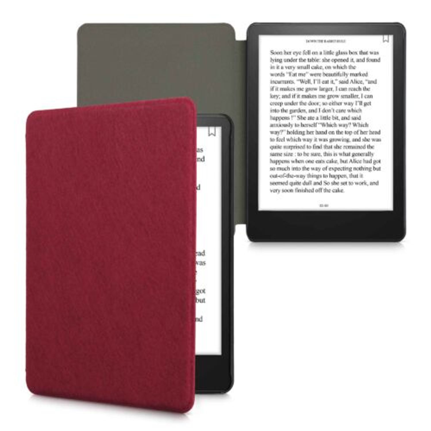 Husa pentru Amazon Kindle Paperwhite 11, Kwmobile, Rosu, Textil, 56259.20 fotografia produsului View 2 L