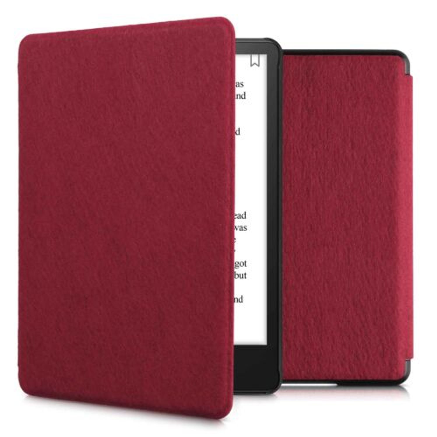 Husa pentru Amazon Kindle Paperwhite 11, Kwmobile, Rosu, Textil, 56259.20 fotografia produsului
