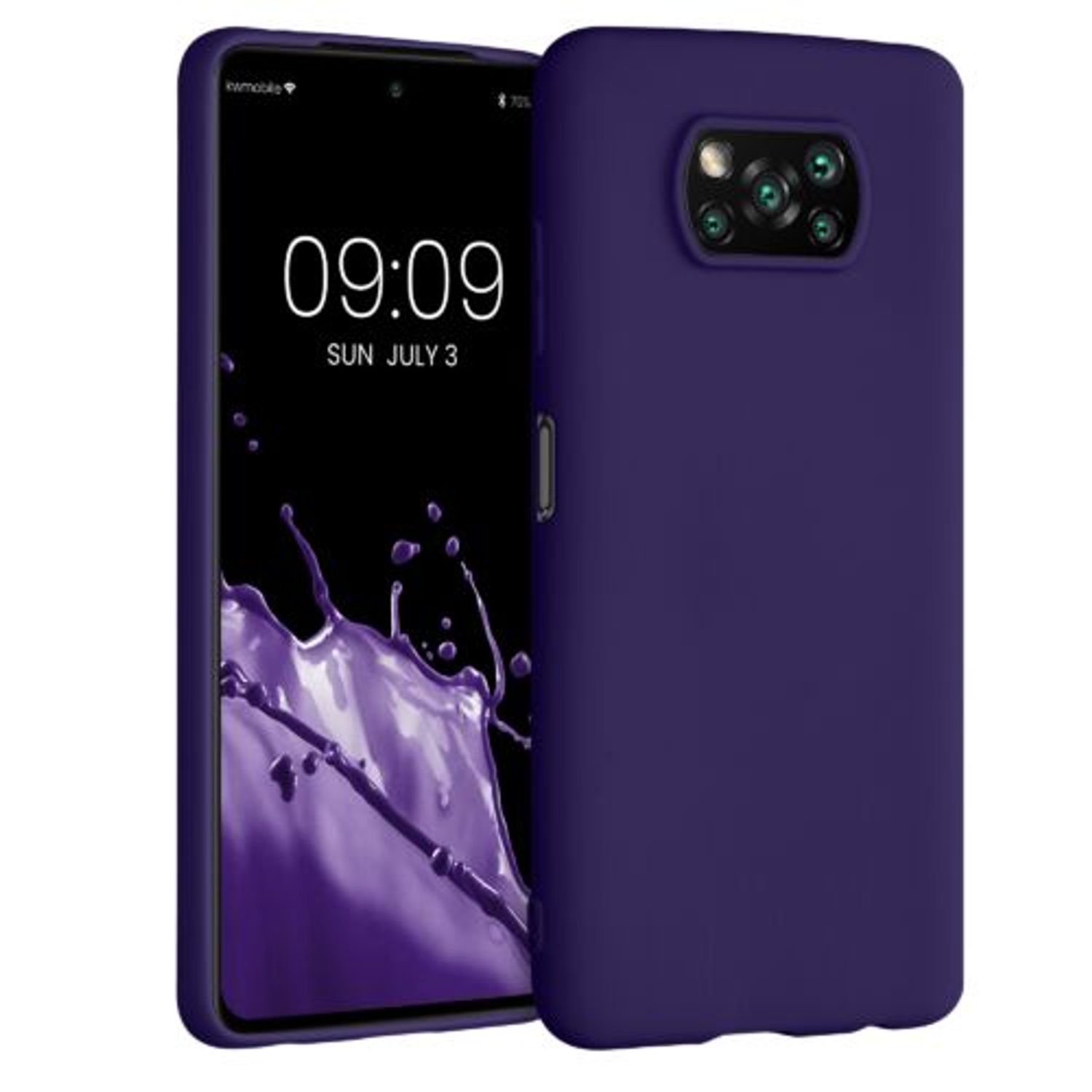 Husa pentru Xiaomi Poco X3 (NFC), Silicon, Albastru, 53482.182 fotografia produsului