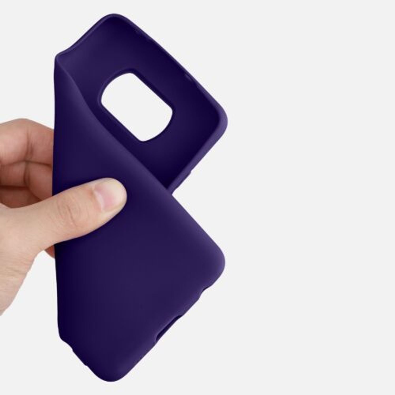 Husa pentru Xiaomi Poco X3 (NFC), Silicon, Albastru, 53482.182 fotografia produsului View 3 L