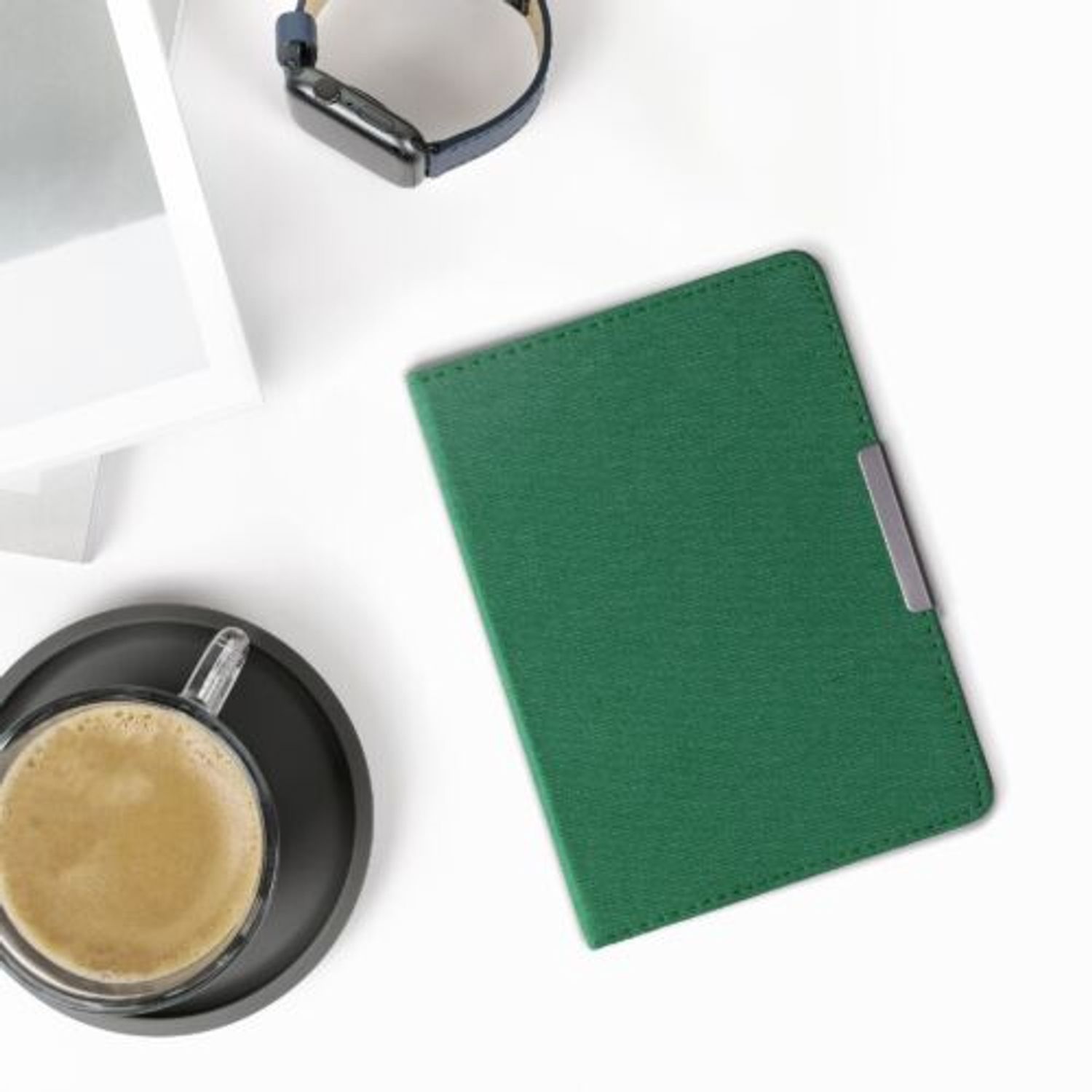 Husa pentru Amazon Paperwhite 7, Kwmobile, Verde, Textil, 58107.07 fotografia produsului View 3 L