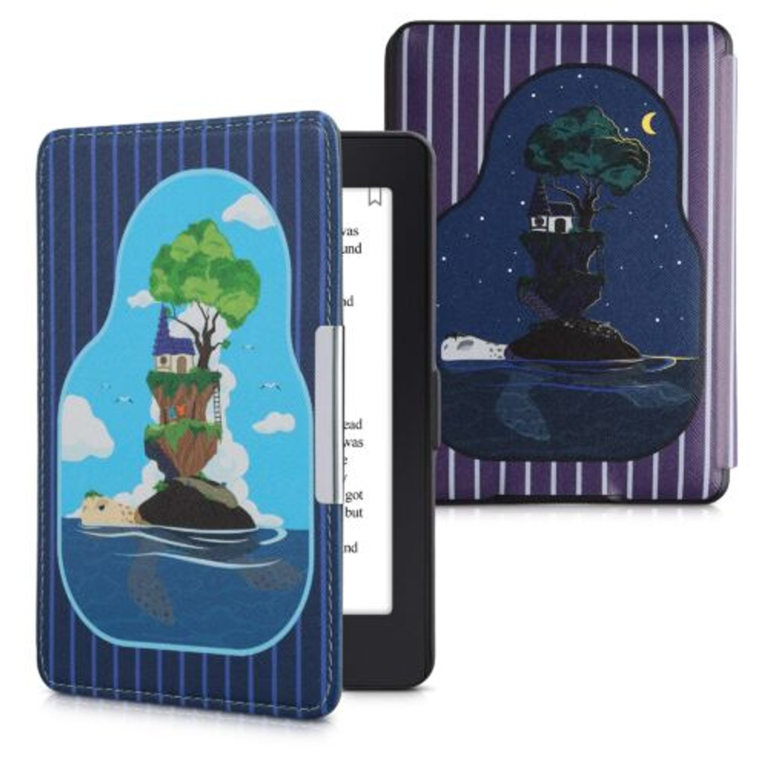 Husa pentru Amazon Paperwhite 7, Kwmobile, Multicolor, Piele ecologica, 45569.47 fotografia produsului