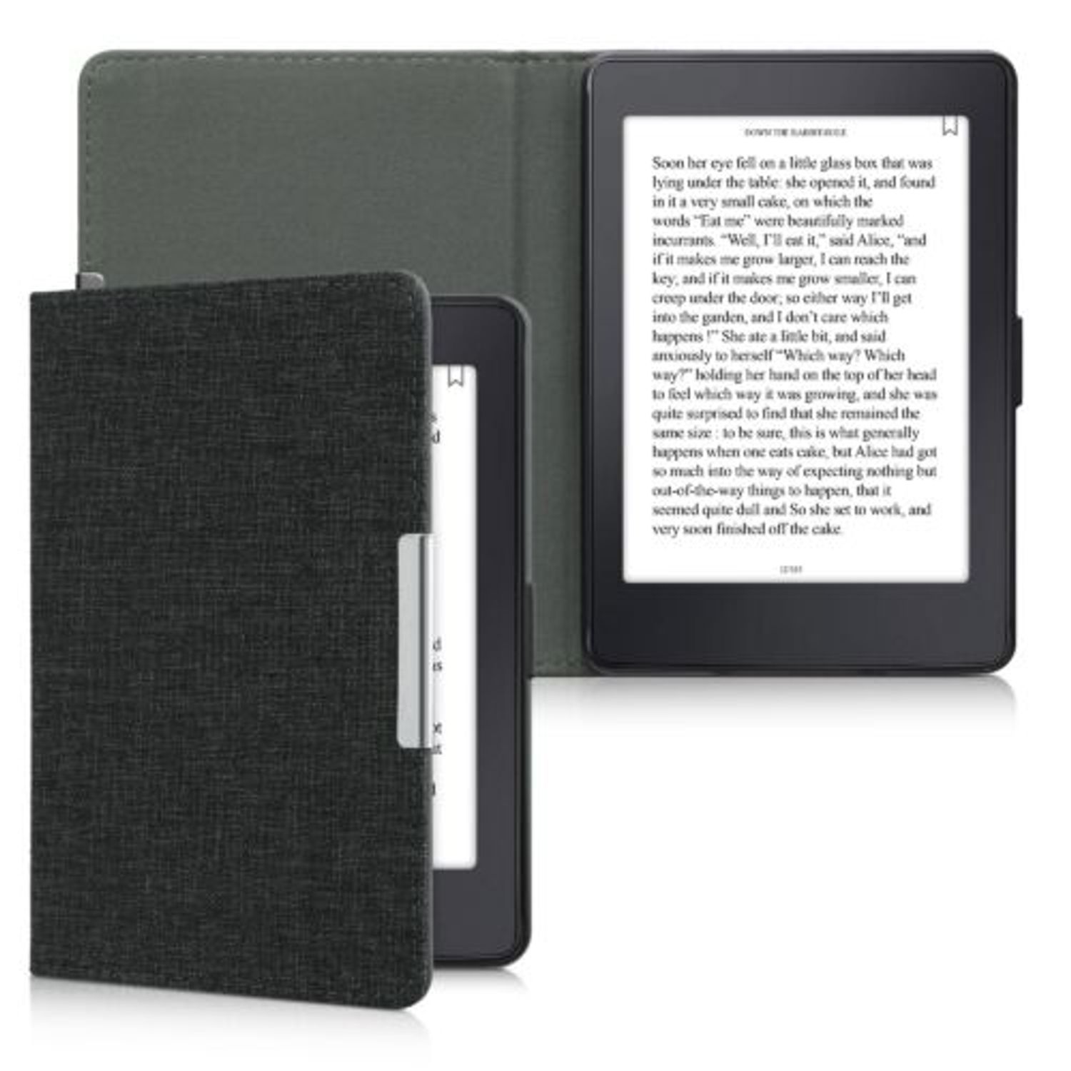 Husa pentru Amazon Paperwhite 7, Kwmobile, Gri, Textil, 57625.19 fotografia produsului