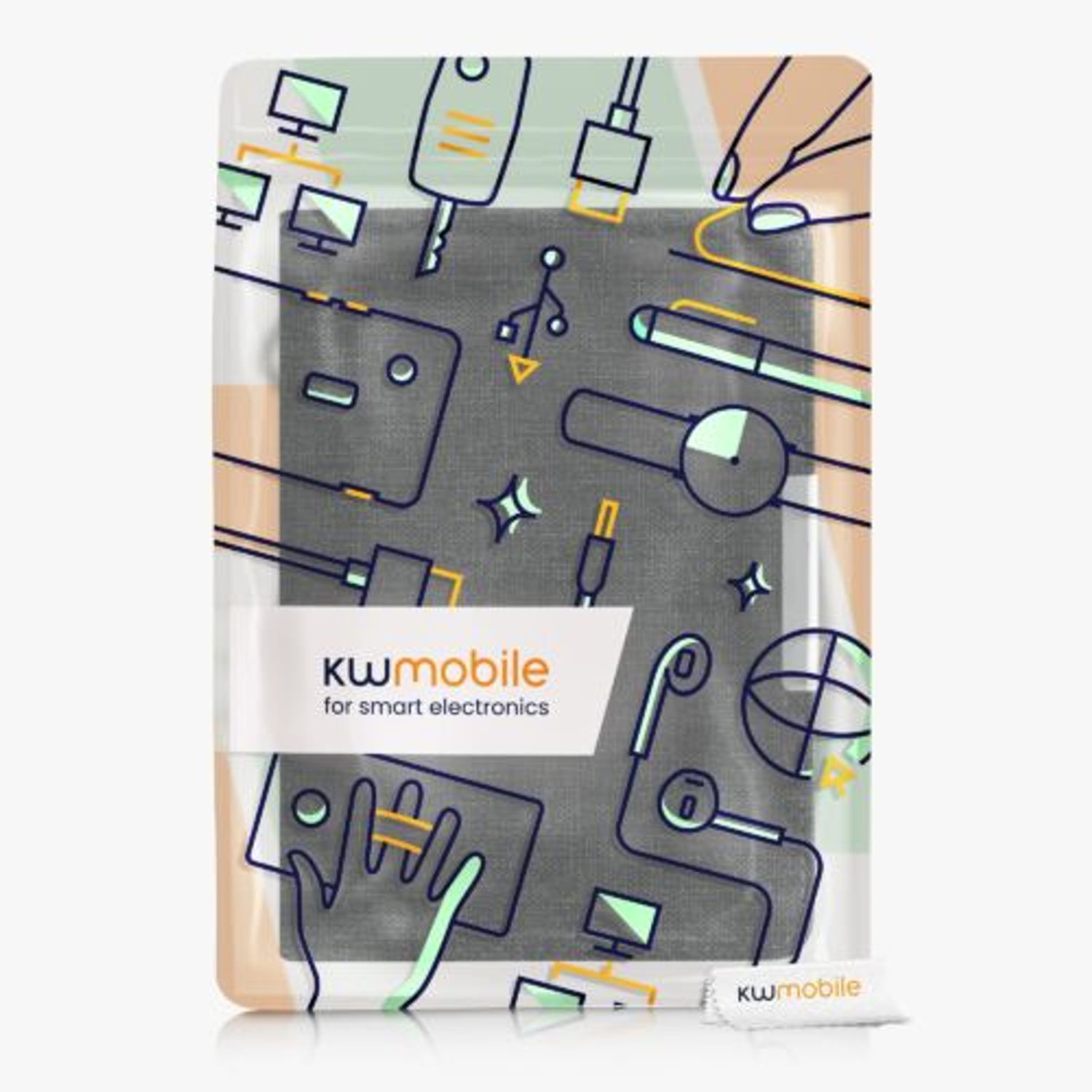 Husa pentru Amazon Paperwhite 7, Kwmobile, Gri, Textil, 57625.19 fotografia produsului View 6 L