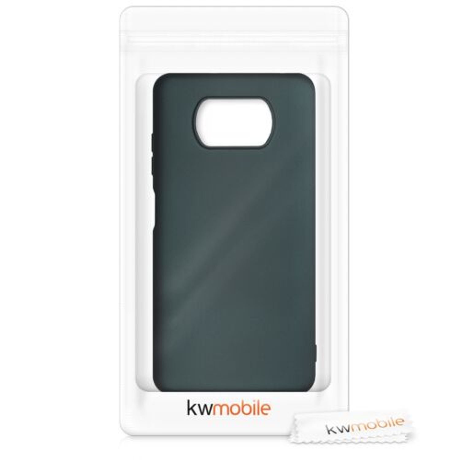 Husa pentru Xiaomi Poco X3 (NFC), Silicon, Verde, 53483.14 fotografia produsului View 7 L