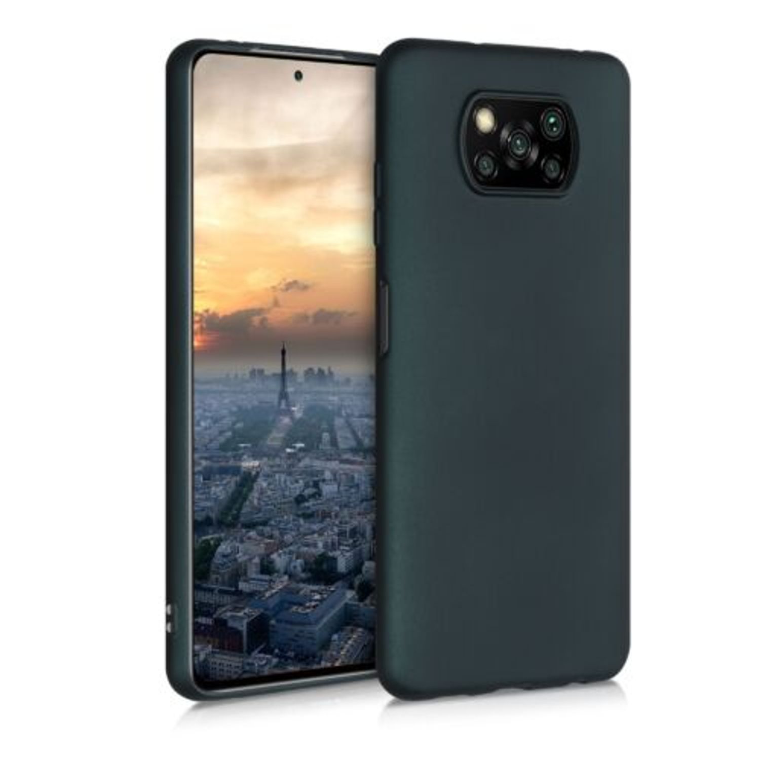 Husa pentru Xiaomi Poco X3 (NFC), Silicon, Verde, 53483.14 fotografia produsului