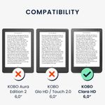 Husa pentru Kobo Clara HD, Kwmobile, Multicolor, Piele ecologica, 57846.07 fotografia produsului View 12 S