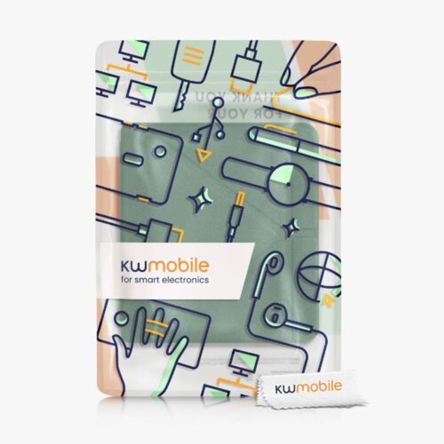 Husa pentru Kobo Libra 2, Kwmobile, Verde, Piele ecologica, 56576.80 fotografia produsului View 9 L