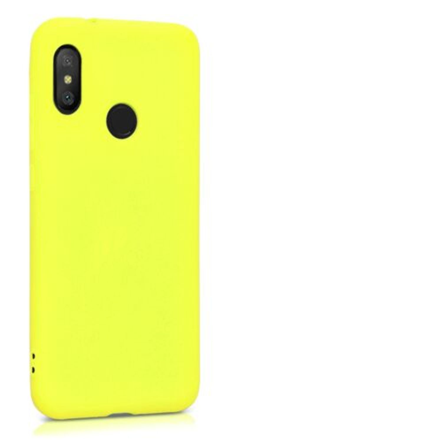 Husa pentru Xiaomi Mi A2 Lite/Redmi 6 Pro, Silicon, Galben, 45617.149 fotografia produsului View 8 L