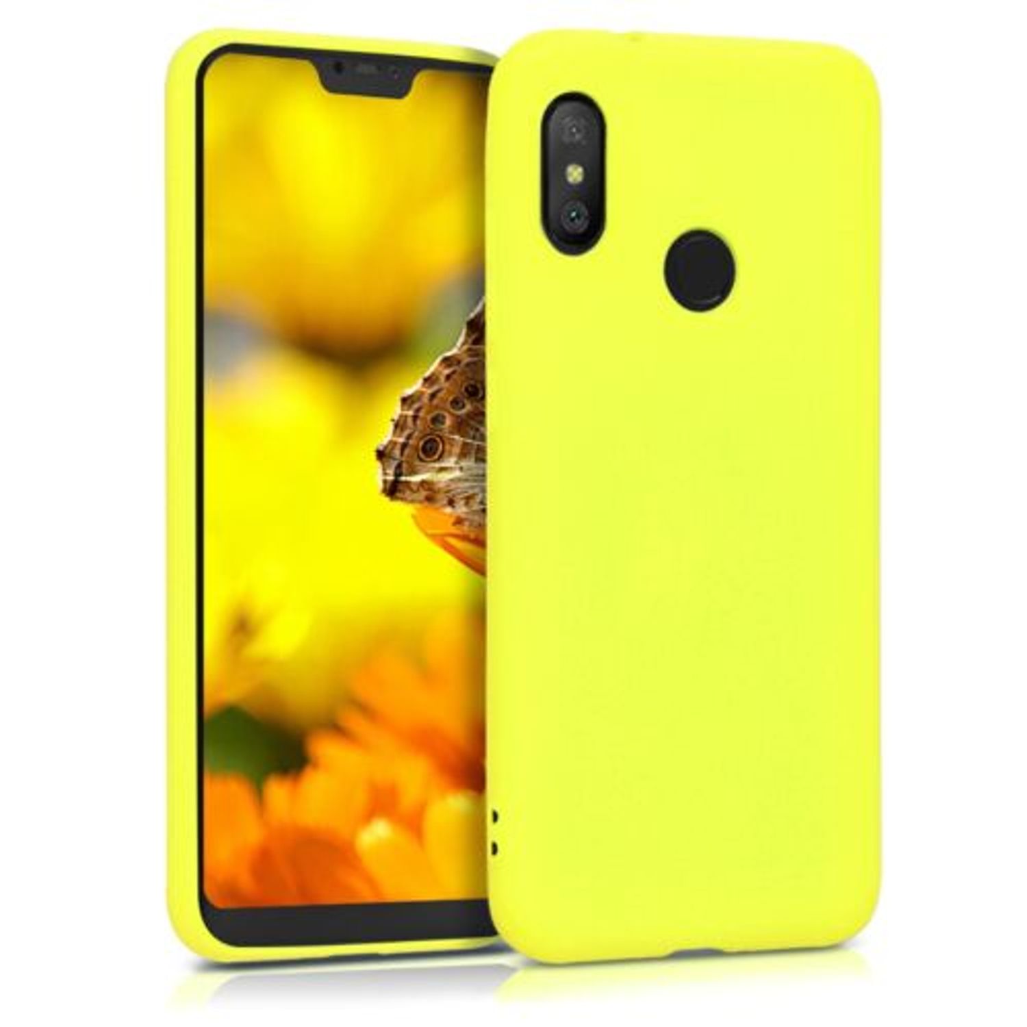 Husa pentru Xiaomi Mi A2 Lite/Redmi 6 Pro, Silicon, Galben, 45617.149 fotografia produsului