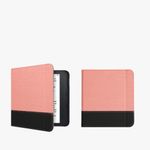 Husa pentru Kobo Libra 2, Kwmobile, Roz/Negru, Textil, 57627.10 fotografia produsului View 7 S