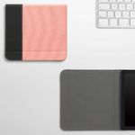 Husa pentru Kobo Libra 2, Kwmobile, Roz/Negru, Textil, 57627.10 fotografia produsului View 9 S