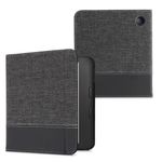 Husa pentru Kobo Libra 2, Kwmobile, Gri/Negru, Textil, 57170.73 fotografia produsului View 2 S