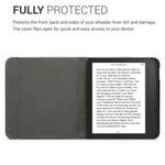 Husa pentru Kobo Libra 2, Kwmobile, Gri/Negru, Textil, 57170.73 fotografia produsului View 5 S