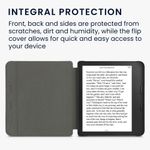 Husa pentru Kobo Libra 2, Kwmobile, Gri, Nylon, 57199.73 fotografia produsului View 5 S