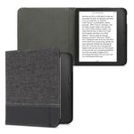 Husa pentru Kobo Libra 2, Kwmobile, Gri/Negru, Textil, 57170.73 fotografia produsului