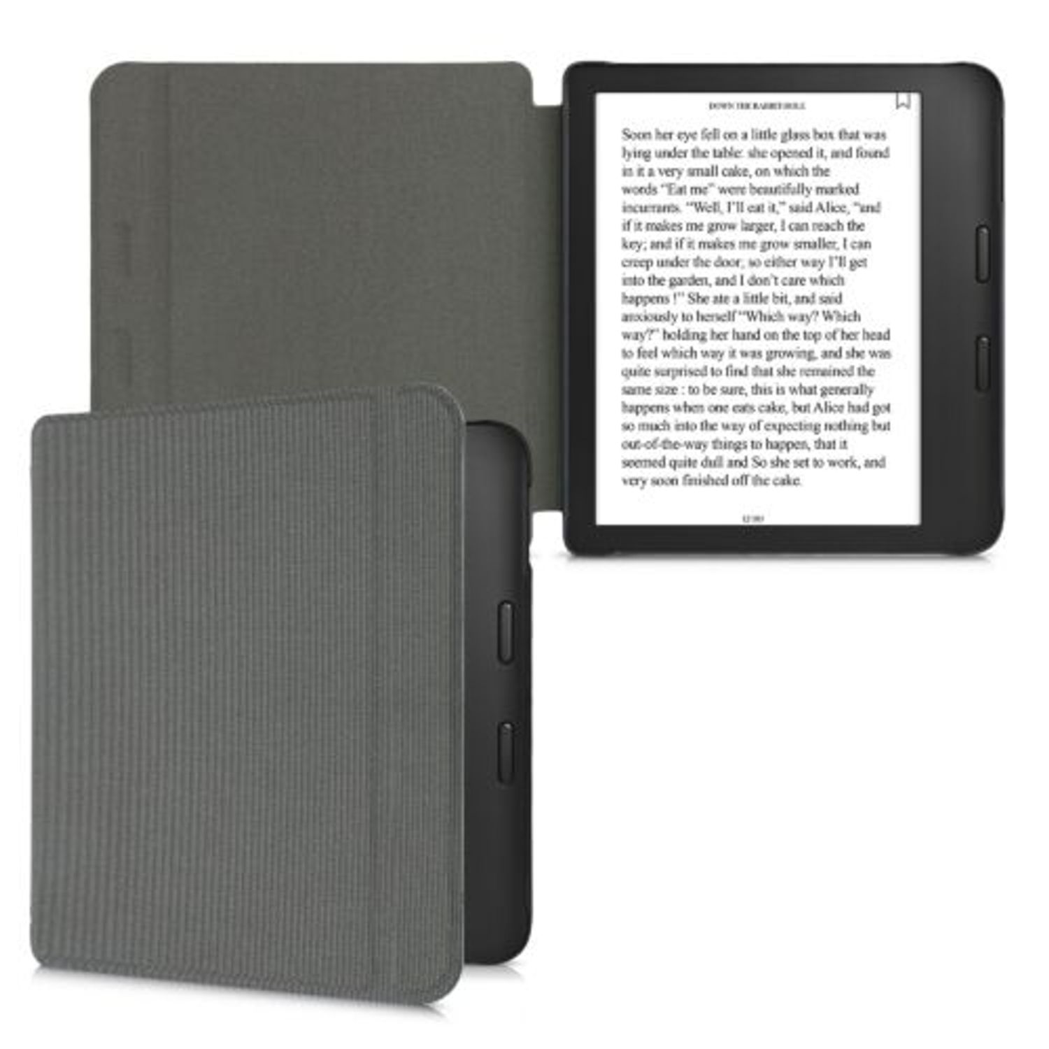 Husa pentru Kobo Libra 2, Kwmobile, Gri, Nylon, 57199.73 fotografia produsului