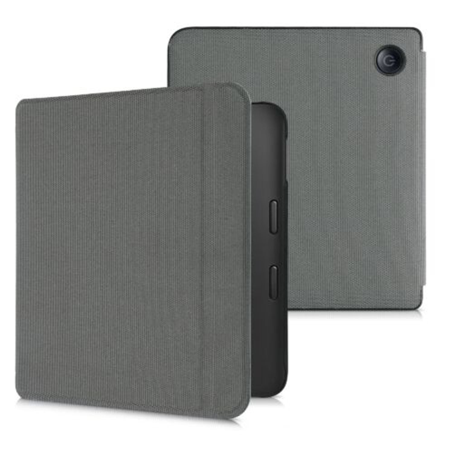 Husa pentru Kobo Libra 2, Kwmobile, Gri, Nylon, 57199.73 fotografia produsului View 2 L