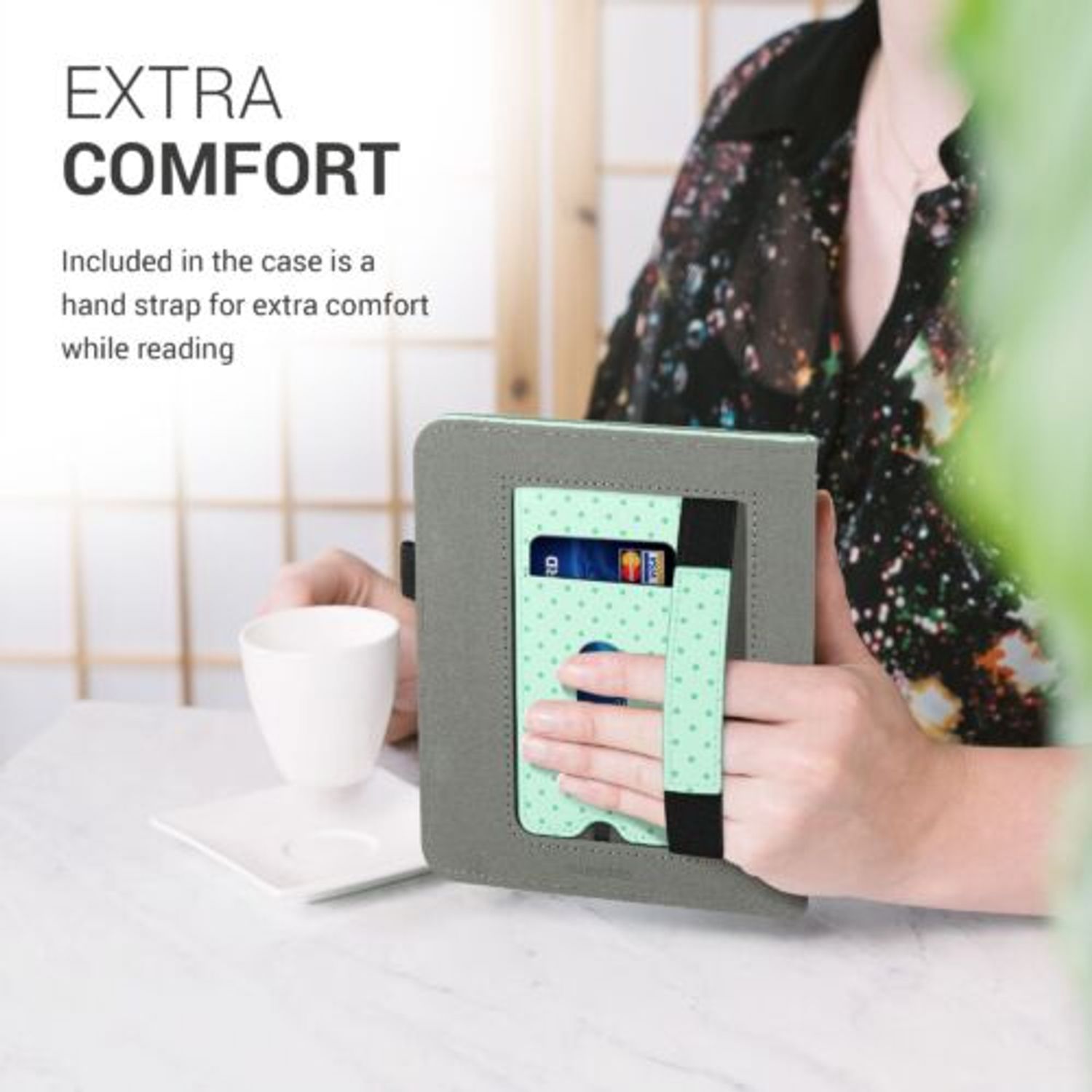 Husa pentru Kobo Libra 2, Kwmobile, Multicolor, Piele ecologica, 57219.01 fotografia produsului View 3 L
