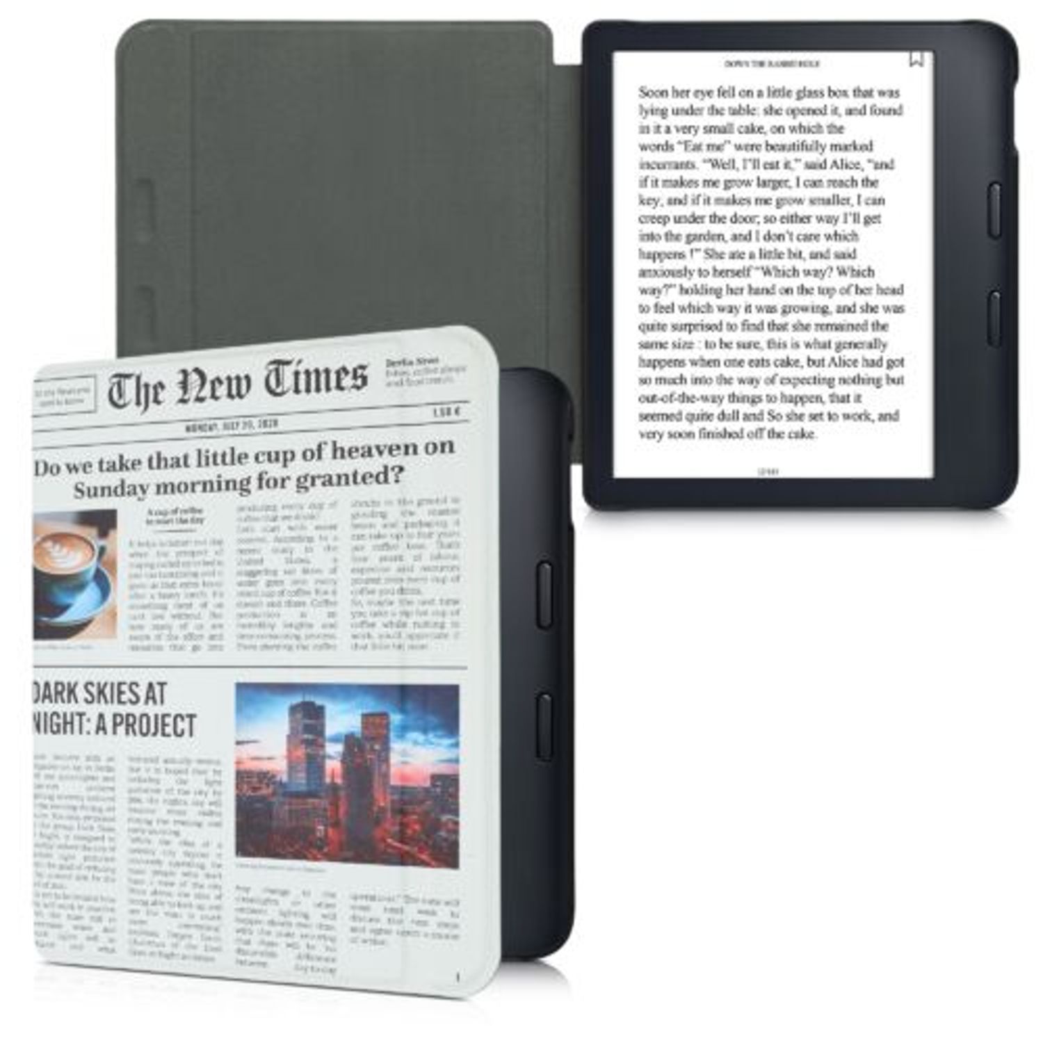 Husa pentru Kobo Libra 2, Kwmobile, Multicolor, Piele ecologica, 56575.12 fotografia produsului View 2 L