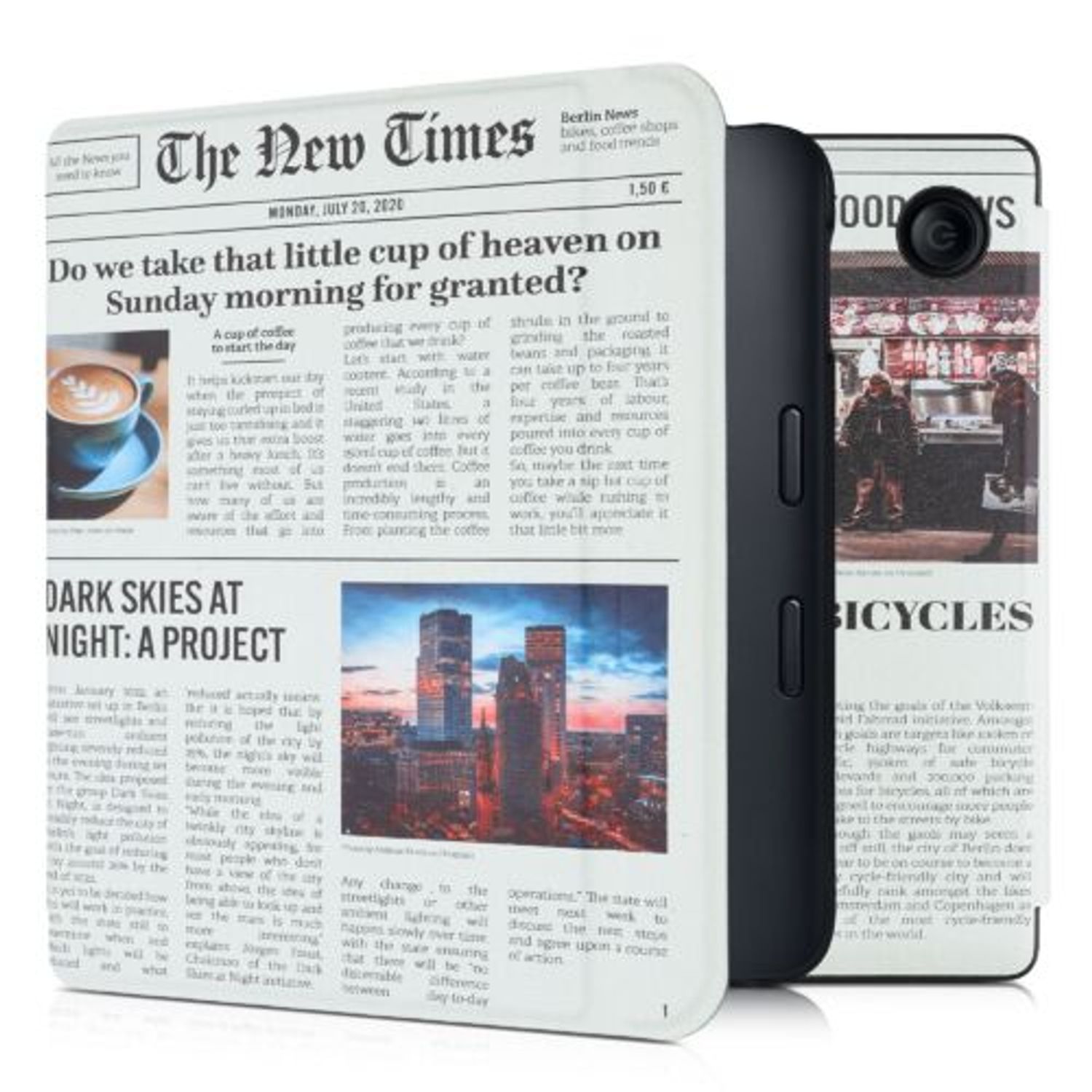 Husa pentru Kobo Libra 2, Kwmobile, Multicolor, Piele ecologica, 56575.12 fotografia produsului