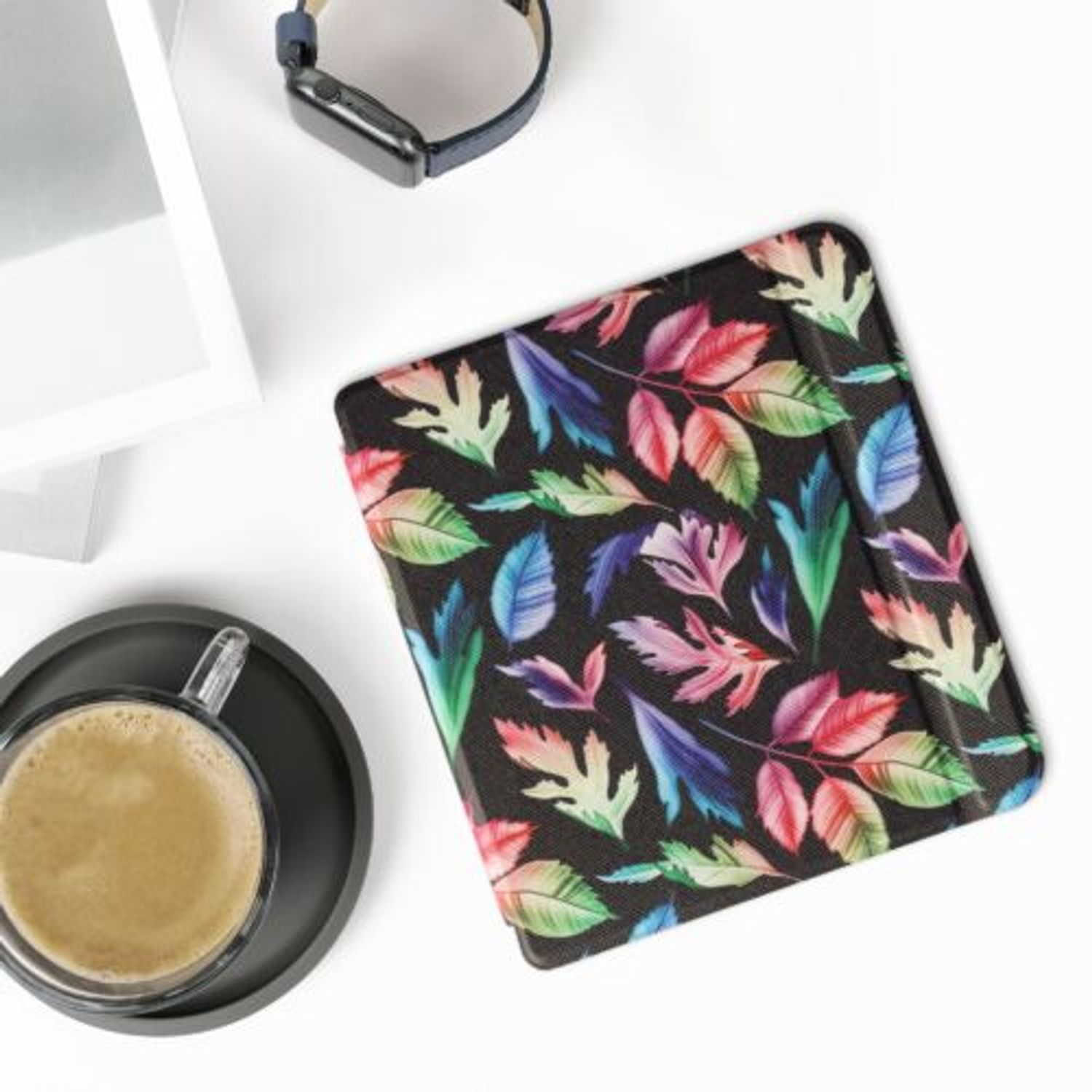 Husa pentru Kobo Libra 2, Kwmobile, Multicolor, Piele ecologica, 56575.42 fotografia produsului View 3 L