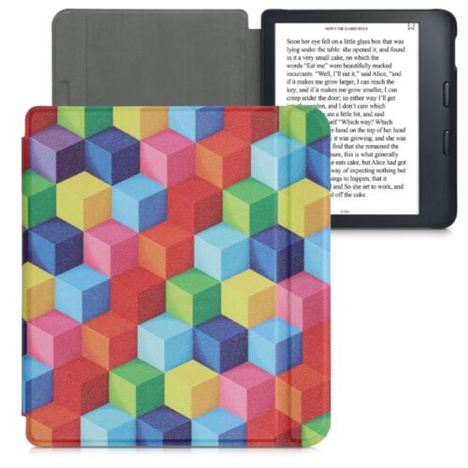 Husa pentru Kobo Libra 2, Kwmobile, Multicolor, Piele ecologica, 56575.16 fotografia produsului View 2 L